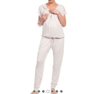 Seraphine 2 piece pregnancy/postpartum nursing loungewear/pajamas. Top & pants